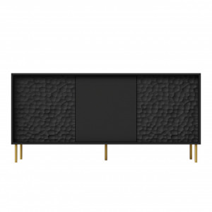 Comoda Bullet KM-1 L155 cm negru/auriu - Img 7