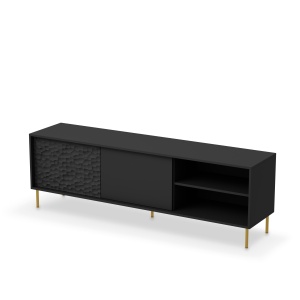 Comoda Bullet RTV-1 L180 cm negru/auriu - Img 12