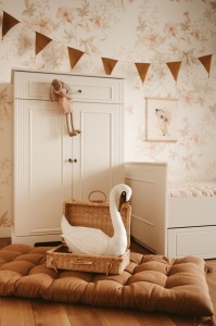Comoda eleganta Ines alb H125 cm - Img 11