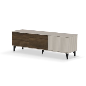 Comoda TV Random 2 RTV-1 casmir/nuc/negru L150 cm - Img 2