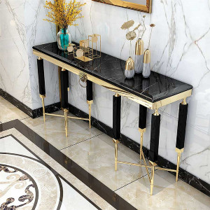 Consola Monaco negru/gold – H85 cm - Img 9