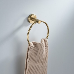 Cuier de baie Ring 6610 Modern Brush Gold - Img 2