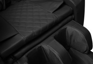 Fotoliu cu functie de masaj si incalzire Solaria negru H105 cm - Img 6