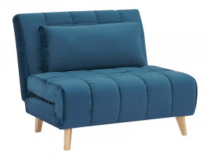 Fotoliu extensibil Billy Velvet Albastru – l94 x L103 x h82 cm