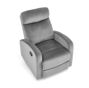 Fotoliu recliner Wonder velvet gri H98 cm - Img 5