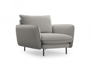 Fotoliu tapitat Vienna picioare negre – L95 x l92 x h95 cm - Img 1