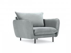 Fotoliu tapitat Vienna velvet/picioare negre – L95 x l92 x h95 cm - Img 9