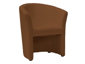 Fotoliu TM-1 piele ecologica maro deschis/wenge EK4