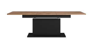 Masa extensibila Busetti stejar wotan/negru mat L126-167 cm - Img 5