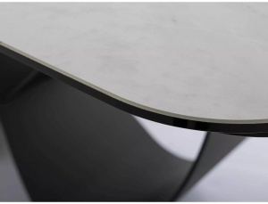 Masa extensibila Infinity Ceramic Nature Cloud alb/negru L160-240xl95 cm - Img 2