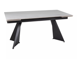 Masa extensibila Laconi alb/negru L160-220xl90 cm - Img 2