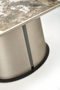 Masa extensibila Robinson marmura bej/cappuccino - L160-200 cm - Img 14