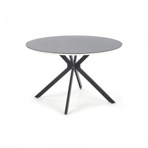 Masa rotunda MDF + sticla + metal Avelar - d 120 x h 76 cm - Img 1