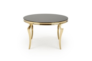 Masa rotunda Reginald 2 negru/auriu ø120 cm - Img 12