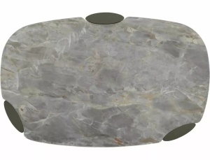 Masuta de cafea Adoro A gri lucios/cupru L118xl75 cm  - Img 3