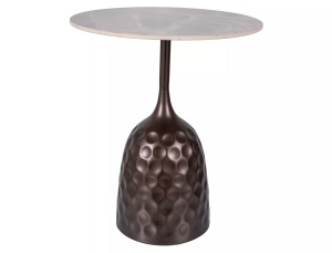 Masuta de cafea Mutti gri/maro antic ø50/h60 cm - Img 1