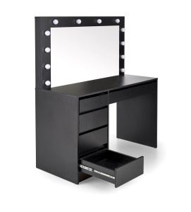 Masuta de toaleta cu oglinda si LED Hollywood XL - Negru - Img 8