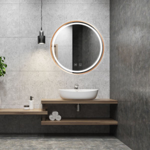 Oglinda LED 70cm MMJ roz gold - Img 2
