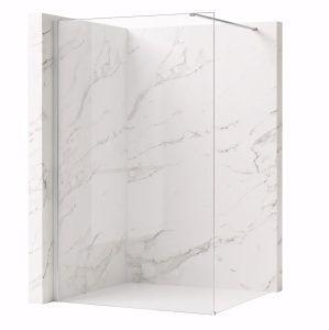 Paravan de dus Rea Flexi Transparent / Chrome 90 - Img 4