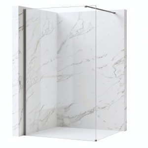 Paravan de dus Rea Flexi Transparent / Titan 70