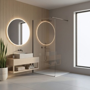 Paravan de dus Rea Flexi Transparent / Titan 70 - Img 2