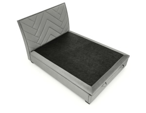Pat tapitat Continental 1 velvet gri – 160 x 200 cm - Img 4