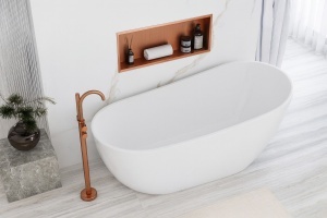 RAFT BAIE INCASTRAT PERETE 30x60 brush copper - Img 6