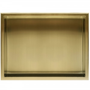 Raft incastrat pentru baie 30x45 auriu periat - Img 4