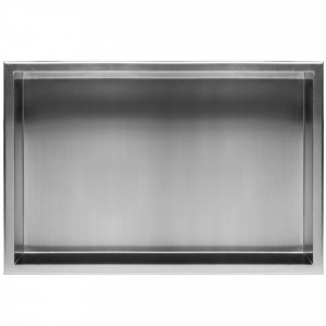 Raft incastrat pentru baie 30x60 argintiu periat - Img 4