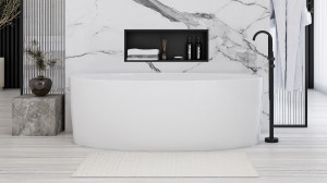 Raft incastrat pentru baie 30x60 negru mat - Img 7