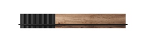 Raft Random P2 stejar wotan/negru - L180 x A20 x h25 cm - Img 8