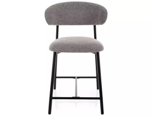 Scaun de bar Elton H-2 Noelle gri 232 / negru mat