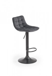 Scaun de bar H95 velvet gri