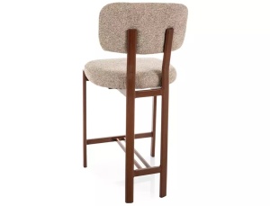 Scaun de bar Misaki H-2 bej 253 / nuc - Img 2
