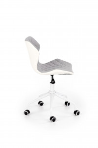 Scaun de birou copii Matrix III alb gri - Img 3