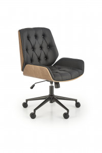 Scaun de birou Gavin nuc/negru H100 cm - Img 1