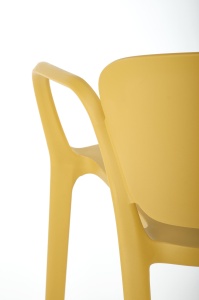 Scaun din plastic K491 mustariu - Img 10
