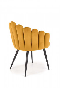 Scaun K410 velvet mustariu – H85 - Img 3