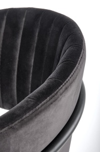 Scaun K426 Velvet Negru – l57 x A54 x H79 cm - Img 8