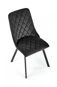 Scaun K450 velvet negru - Img 4