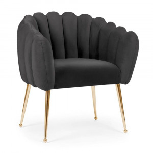 Scaun Lili negru/gold – H81 cm - Img 1