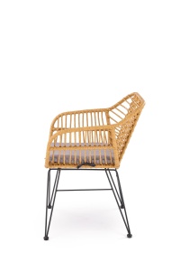 Scaun rattan K541 natur/gri - Img 3