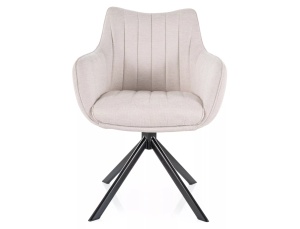 Scaun rotativ Azalia velvet bej deschis Blu30 - Img 3