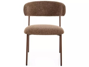 Scaun tapițat Elton D cappuccino 45/nuc - Img 4