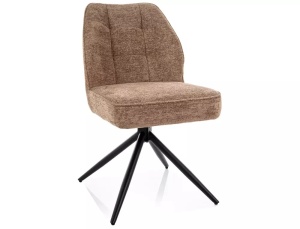 Scaun tapițat John Raven latte 34 / negru mat - Img 4