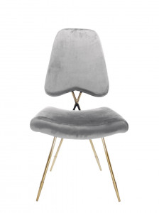 Scaun tapitat Salvadore gri/gold – H93 cm - Img 4