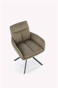 Set 6 scaune rotative K536 stofa olive - Img 3