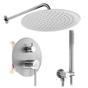Set de dus incastrat Rea Foss Clif Nickel Brush + BOX