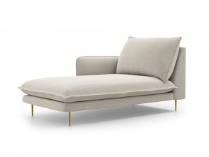 Sezlong tapitat Vienna picioare gold – L170 x l110 x h95 - Img 2