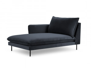 Sezlong tapitat Vienna velvet/picioare negre – L170 x l110 x h95 - Img 6
